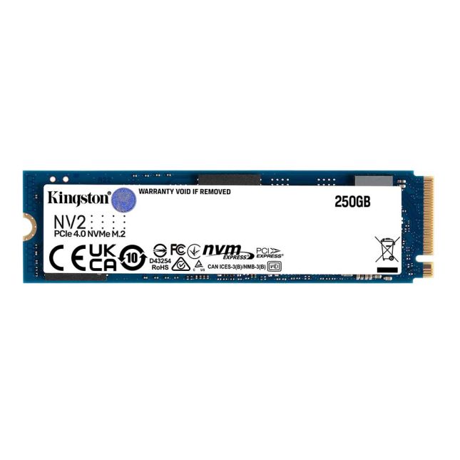 SSD KINGSTON NV2 250GB M.2 2280 NVME PCIE 4.0 - SNV2S/250G